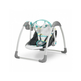 Deluxe Portable Baby Swing – 5-Speed, Safety Harness, Toy Bar & Comfort
